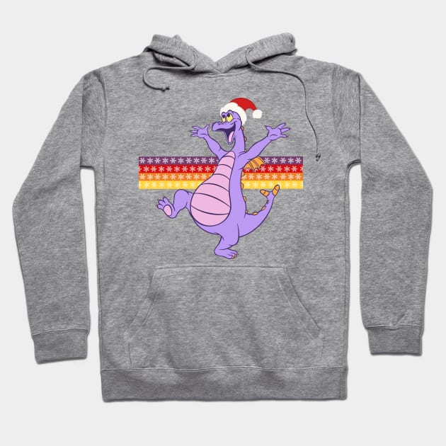 Happy little purple dragon of imagination Christmas holidays jumper Hoodie by EnglishGent